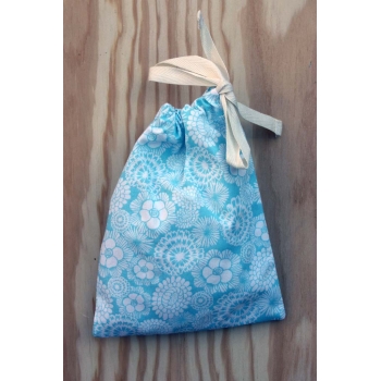 Sac à trucs Fleurs turquoises