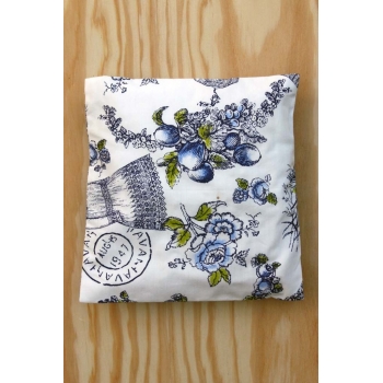 Bouillote sèche Fleurs beige