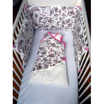 Tour de lit Costume rose