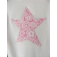 T-shirt personnalisé étoile Fleurs roses