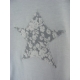T-shirt personnalisé étoile Fleurs grises